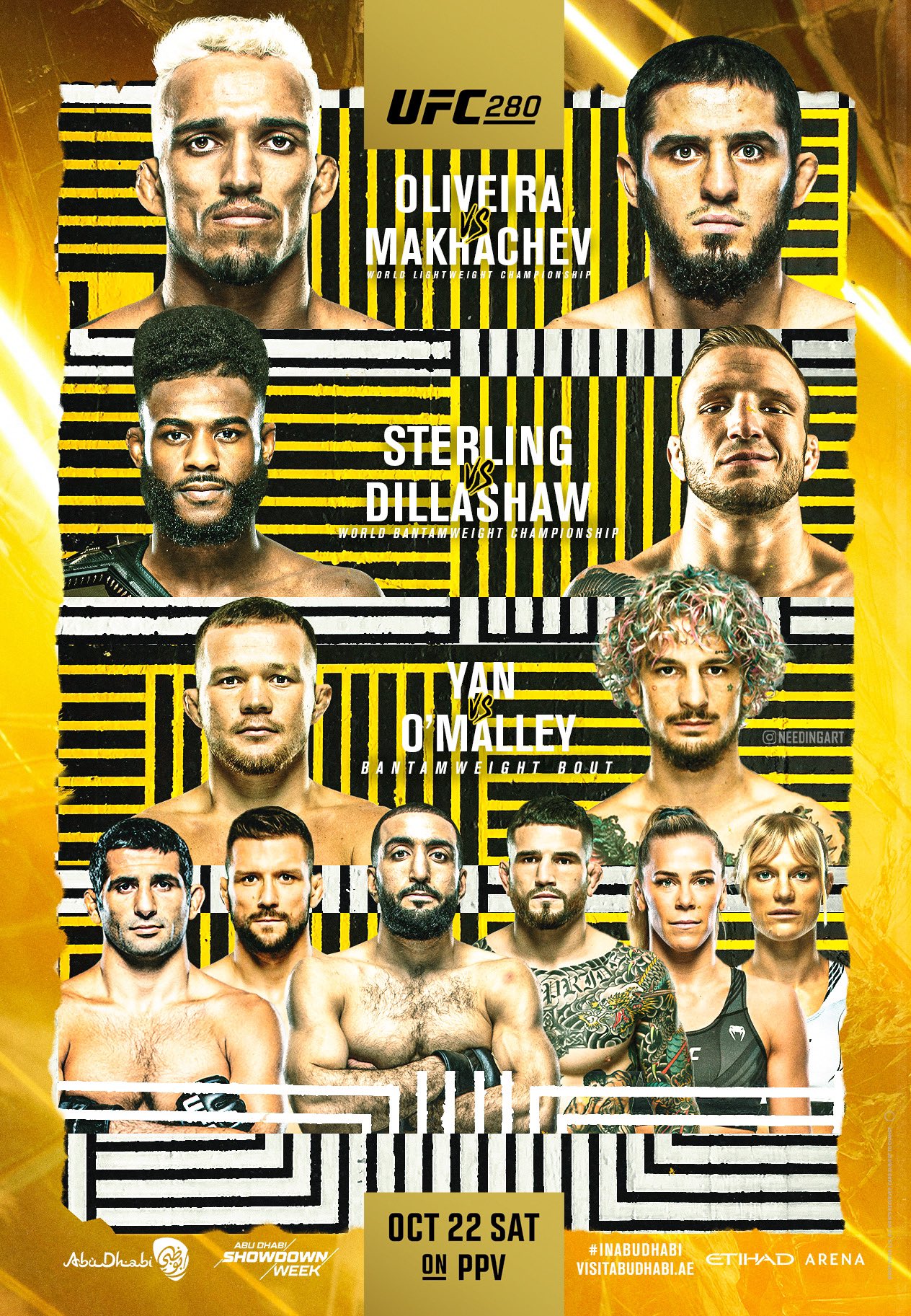 UFC 280 Needing Art Fight Poster